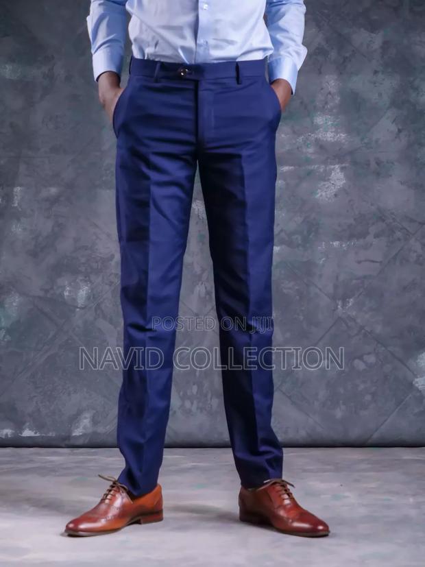 Blue Mens Trouser
