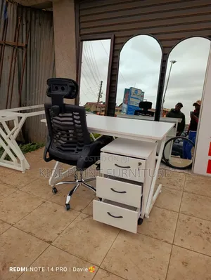 Headrest Chair Study Table and Drawers Available