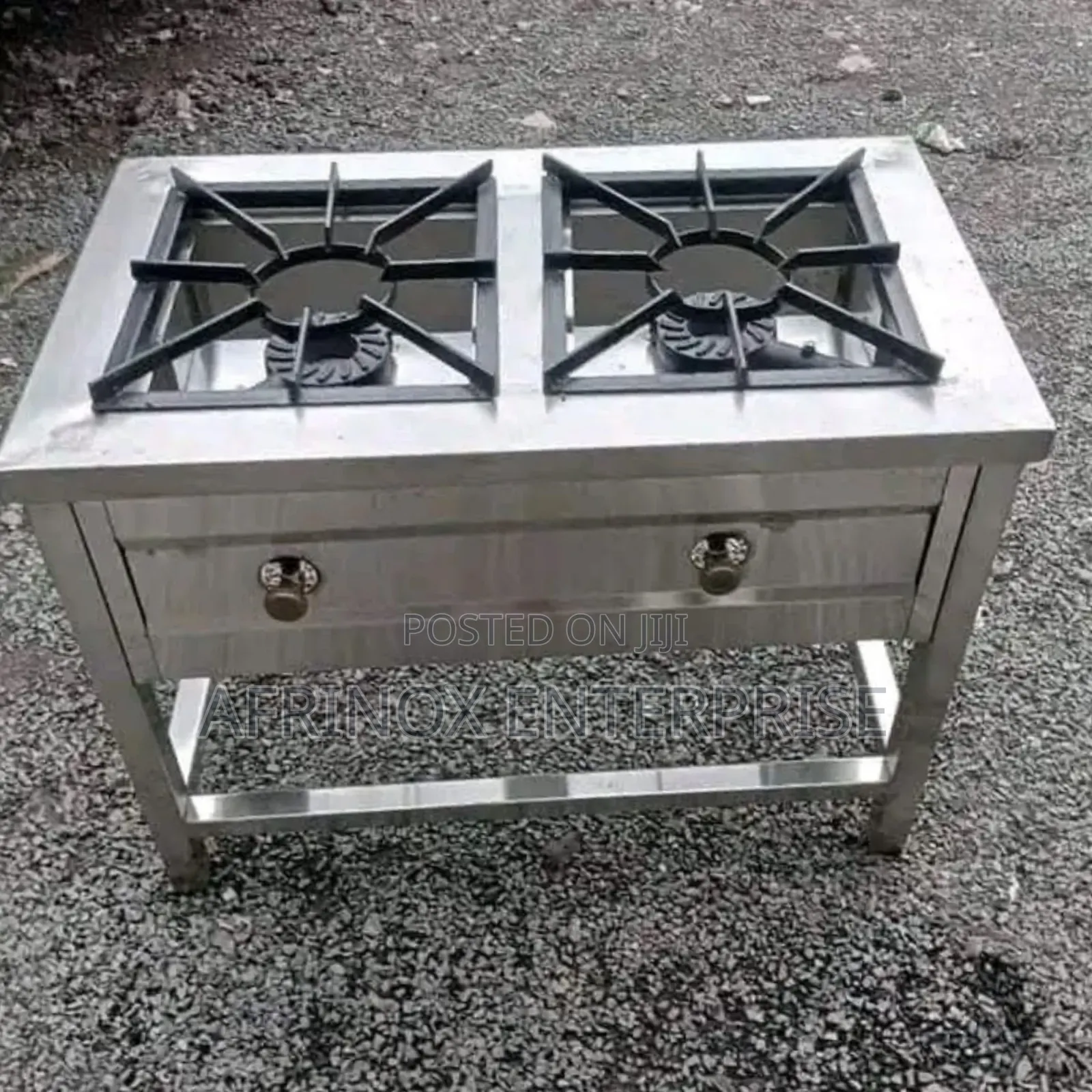 Commercial Double Burner Gas Cooker