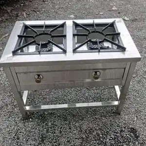 Commercial Double Burner Gas Cooker