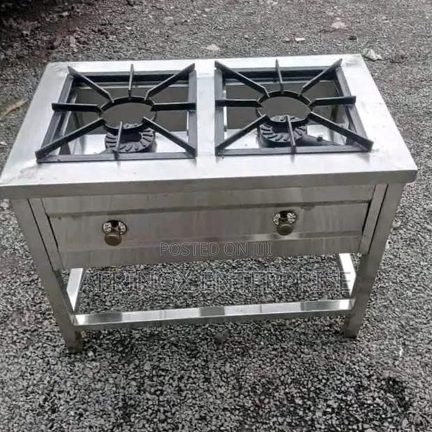 Commercial Double Burner Gas Cooker - main view