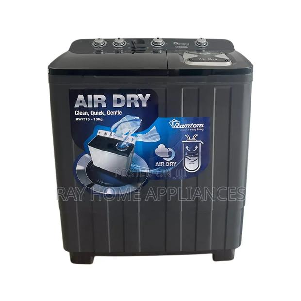 10kgs Black Ramtons Twin Tub Washing Machine