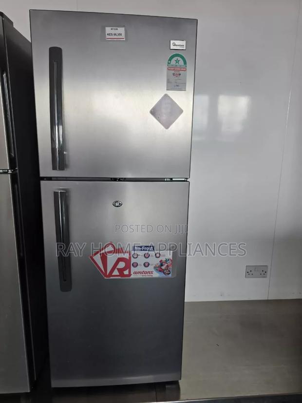 Ramtons Rf/239-196 Litres Doubledoor No Frost Fridge-Silver (1yr Wrty)