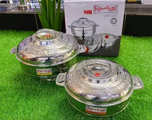 2 PCS Stainless Steel Designer Hotpots