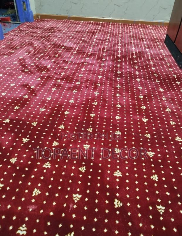 Maroon Themed Custom Fit Wall To Wall Carpets - main view