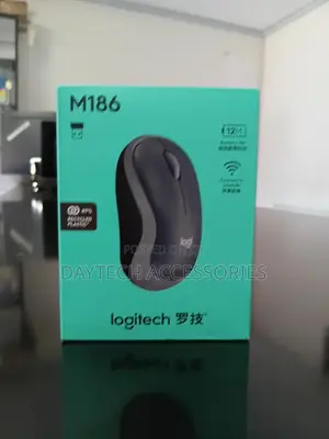 Logitech M186 Wireless Optical Mouse - Black