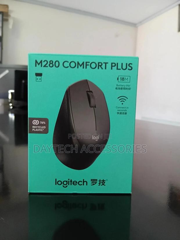 This Is a Logitech M280 Comfort Plus Wireless Mouse. - thumbnail 3