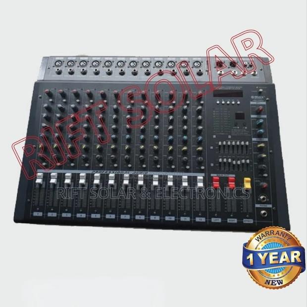 Max 12 Channels Professional Powered Mixer 2000 Watts Usb Bluetooth - main view