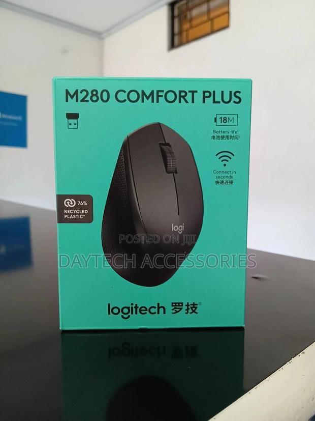 Logitech M280 Comfort Plus Wireless 2.4ghz Mouse. - thumbnail 2