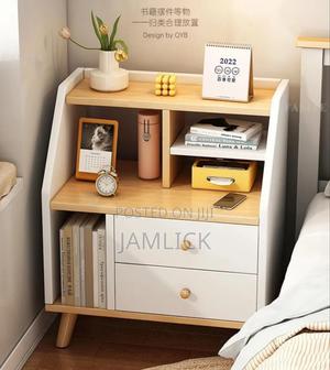 Nordic Bedside Drawer Nightstand - Cr - thumbnail 2
