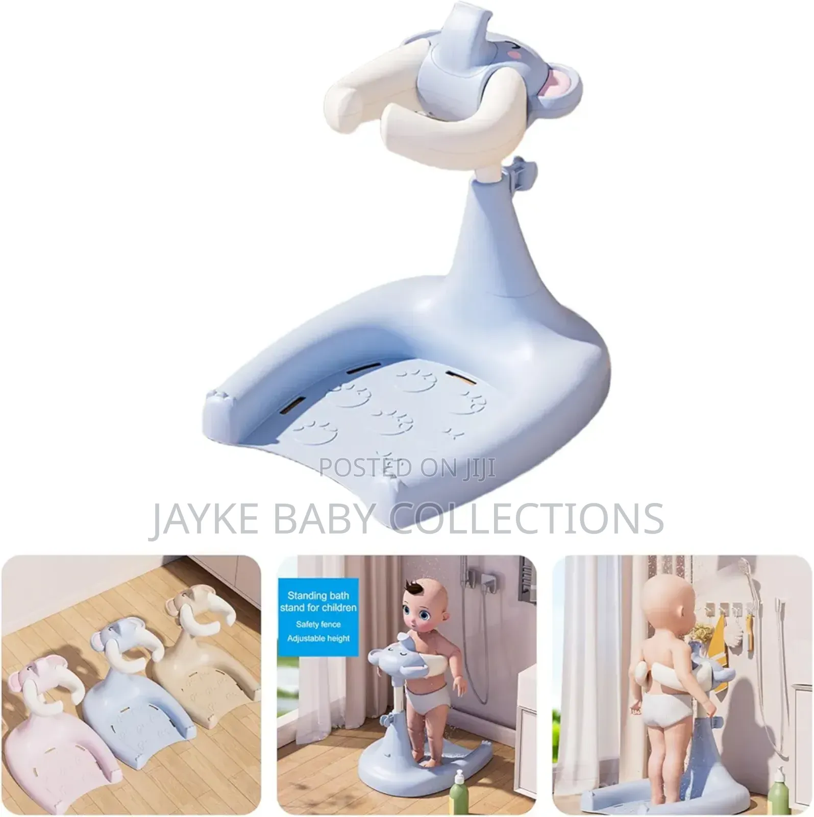 Height Adjustable Baby Shower Stand With Anti-Slip Base