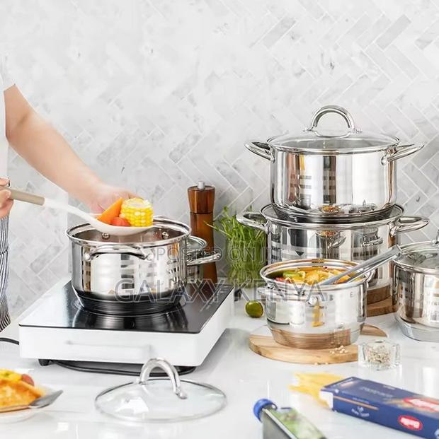 12pc Edenburg Stainless Steel Cookware - thumbnail 2