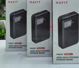 Havit Pb5211,45w 10,200mah Laptop Charge High-Power Power Bank