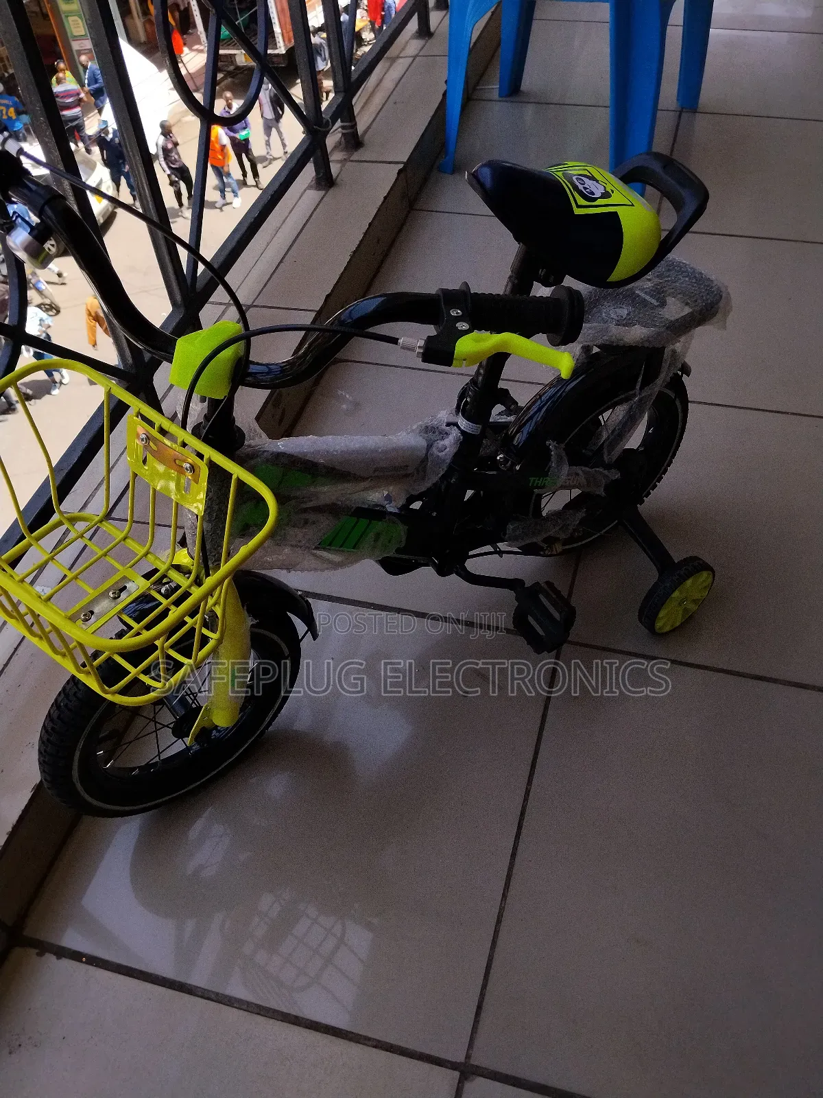 12-Inch Kids' Bicycle: All-Terrain Tires Foldable
