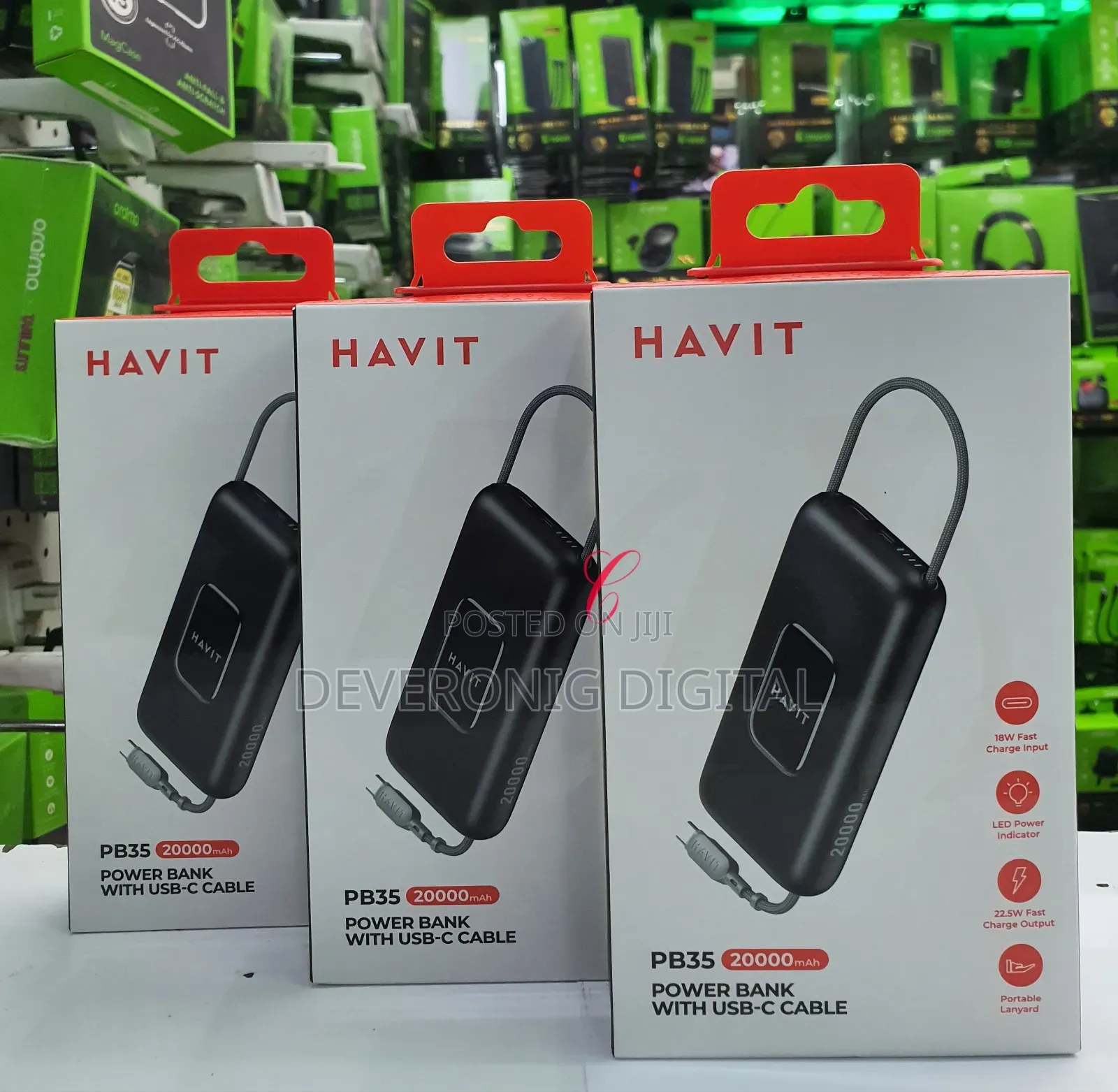 Havit Pb35 *22.5w 20,000mah* Power Bank