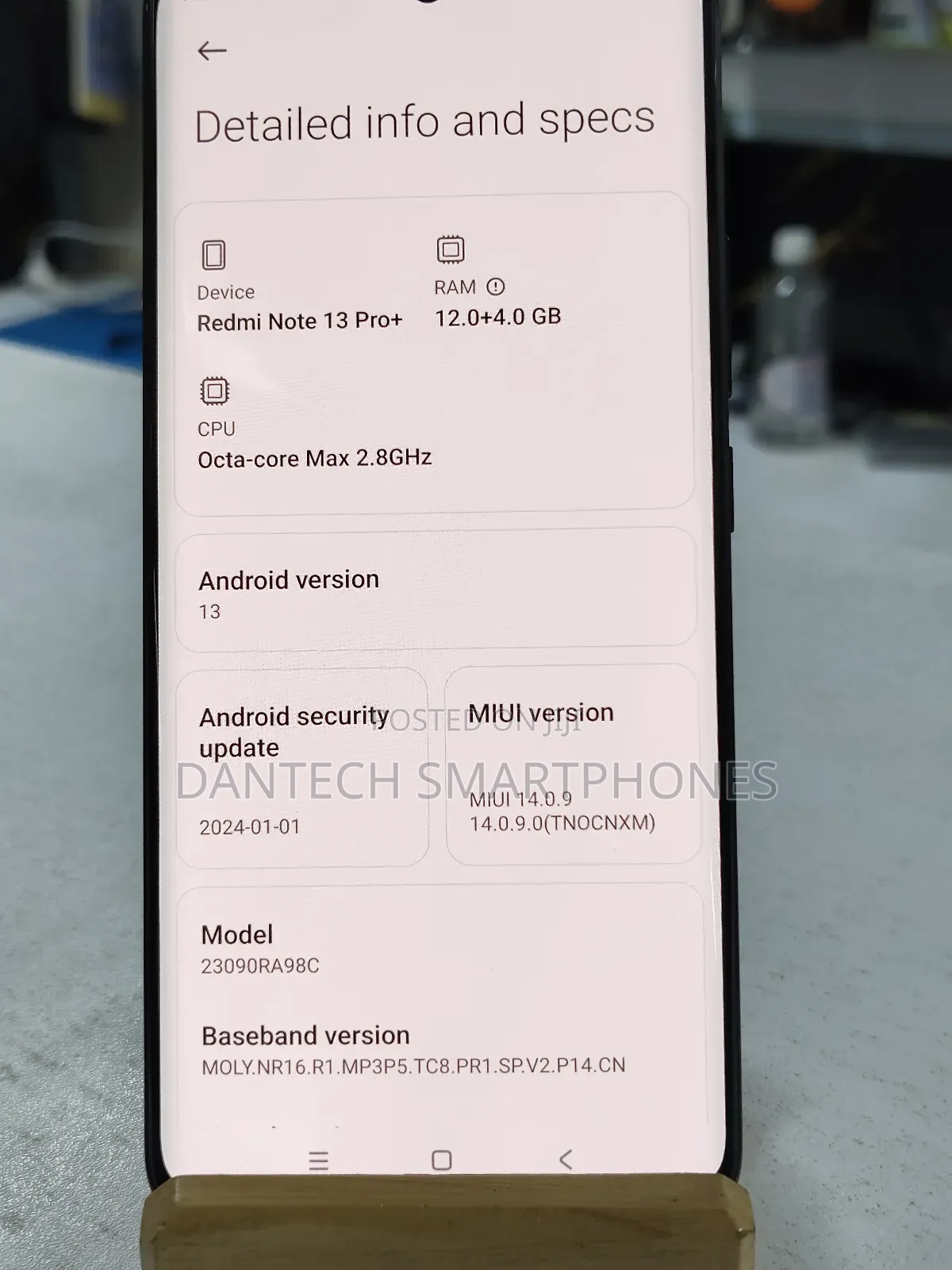 New Xiaomi Redmi Note 13 Pro+ 256 GB Black
