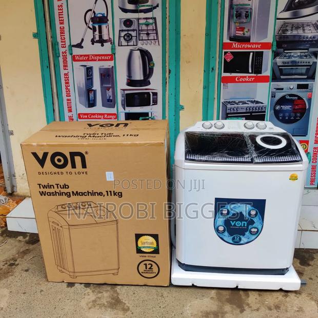 *Von 11kg Washing Machine, Twin Tub
