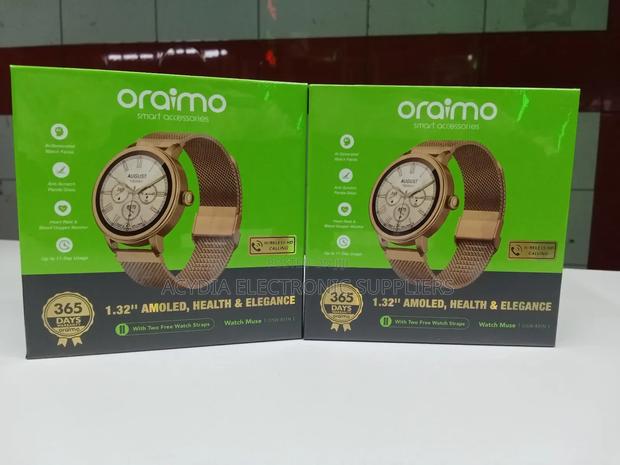 Oraimo Watch Muse Smart Watch With 1.32amoled Display, Heart Rate