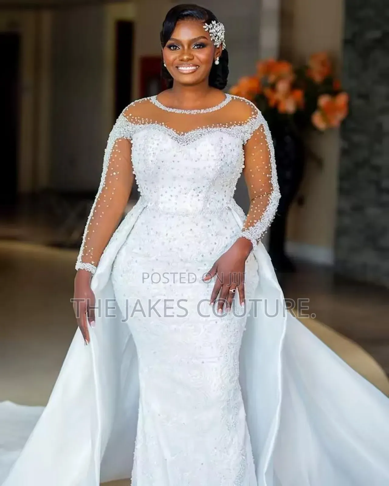 Custom-Made White Wedding Gowns