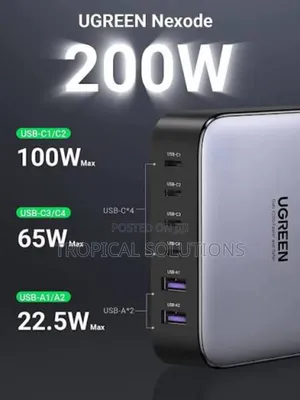 Ugreen Gan 200w Desktop Charger 6-Port Cd-271