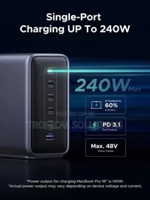 Ugreen Gan 500w Desktop Fast Charger (6-Port) X759