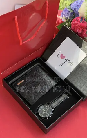 Watch/ Wallet Men’S Valentines Gift Set 