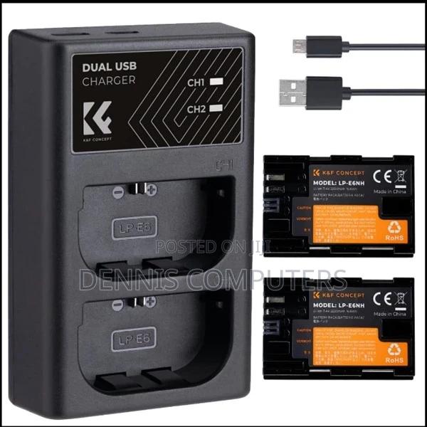 K F Lp-E6nh 2batteries Charger