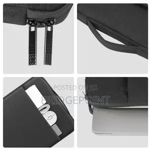 15.6-Inch Waterproof Sleeve Bag for Macbook, Laptop, With iPad Pocket