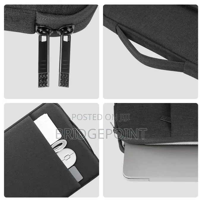 15.6-Inch Waterproof Sleeve Bag for Macbook, Laptop, With iPad Pocket