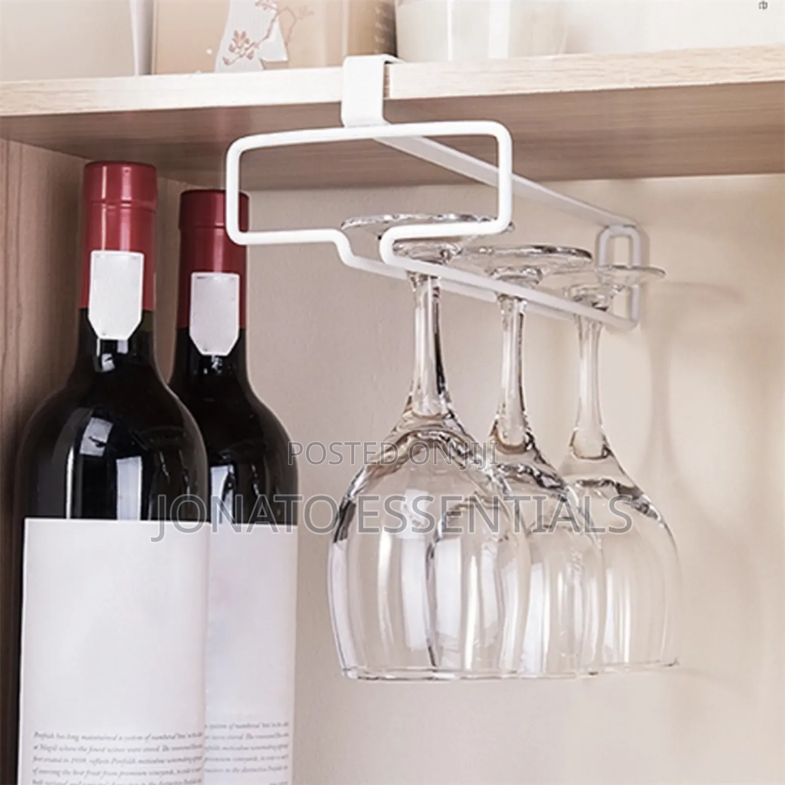 Wine Glass Holder Under Cabinet Kitchen Stemware Rack