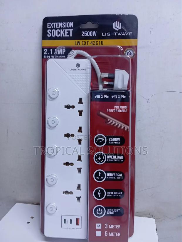 Light Wave Extension Socket 2500w Lw Ext - 42c 1u - main view