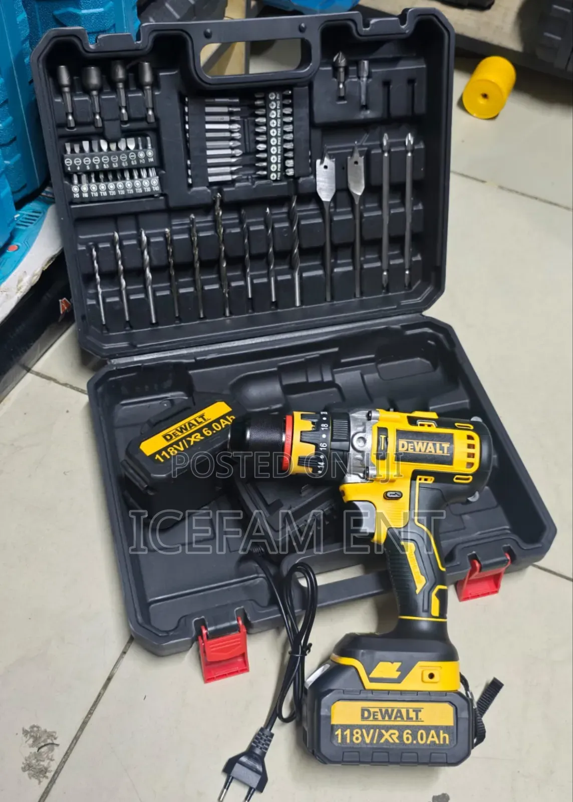 Dewalt Cordless Toolkit/108v Rechargeable Drill