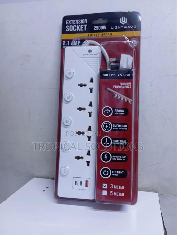Light Wave Extension Socket 4 Way