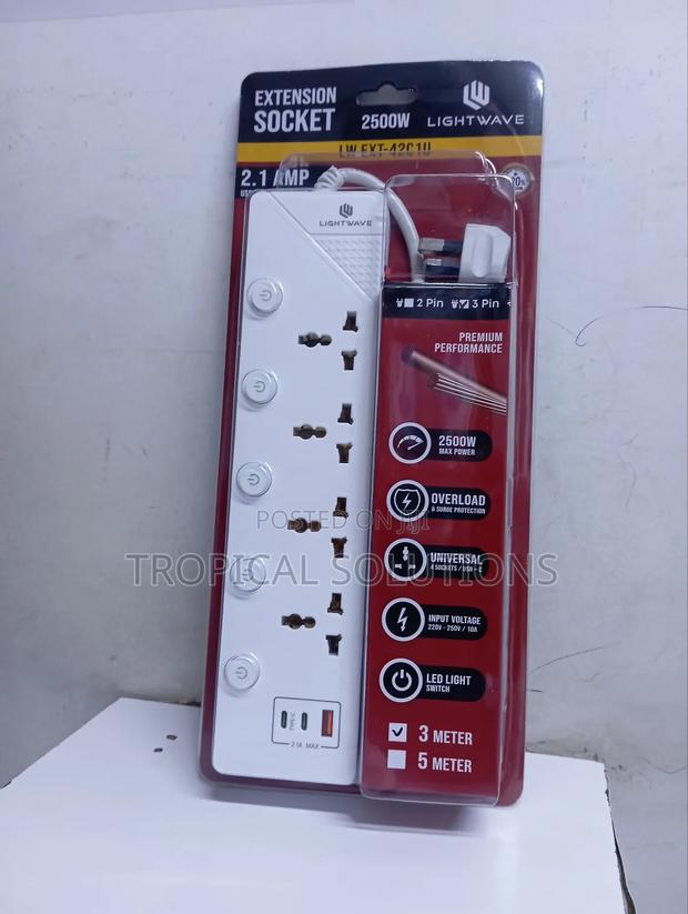 Light Wave Extension Socket 4 Way - thumbnail 2