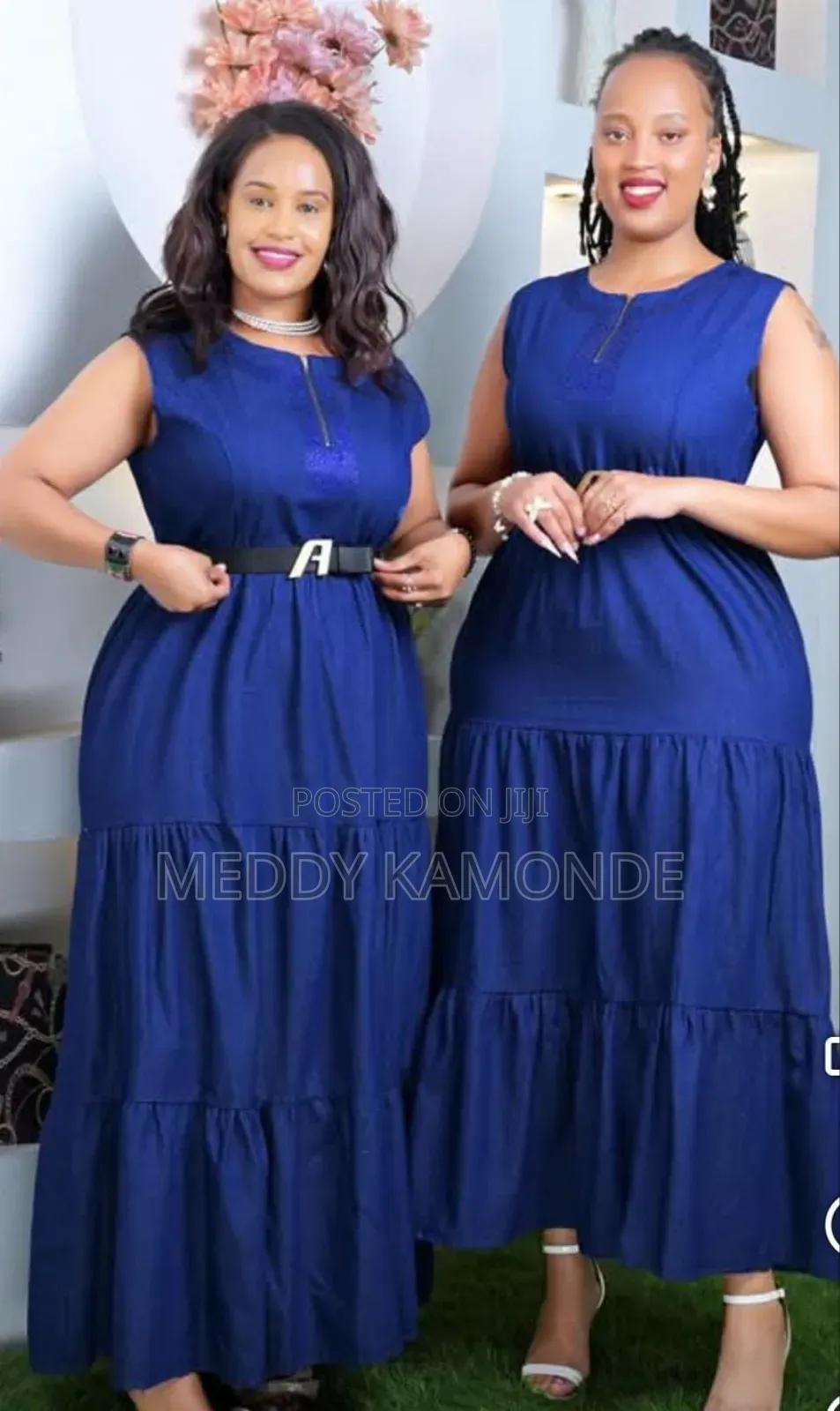 Circular/Skater Denim Jeans Dress