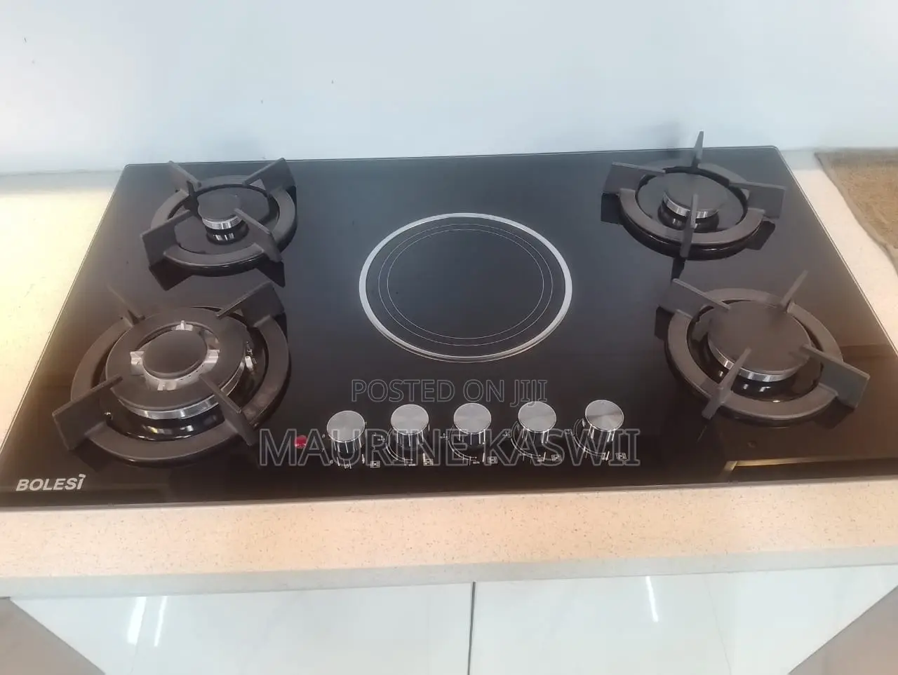 Bolesi Hob 4 Gas+1 Electric 90 Cm