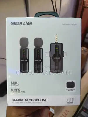Green Lion 3-in-1 Dual Wireless Microphone Black
