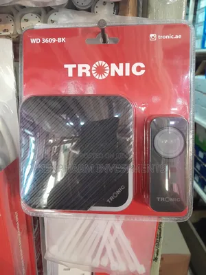 Wireless Doorbell Black, Tronic Brand