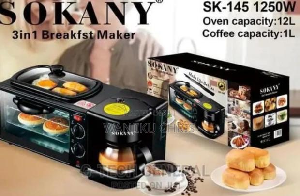 4 in 1 Breakfast Maker/Breakfast Maker 12l Oven Capacity