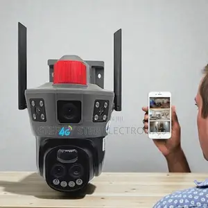 Stand Alone Monitor Dual Lens Loud Speaker Siren Electric Camera