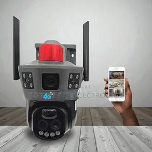 Easy Set Up Smart Dual Lens Loud Speaker Siren Electric Camera