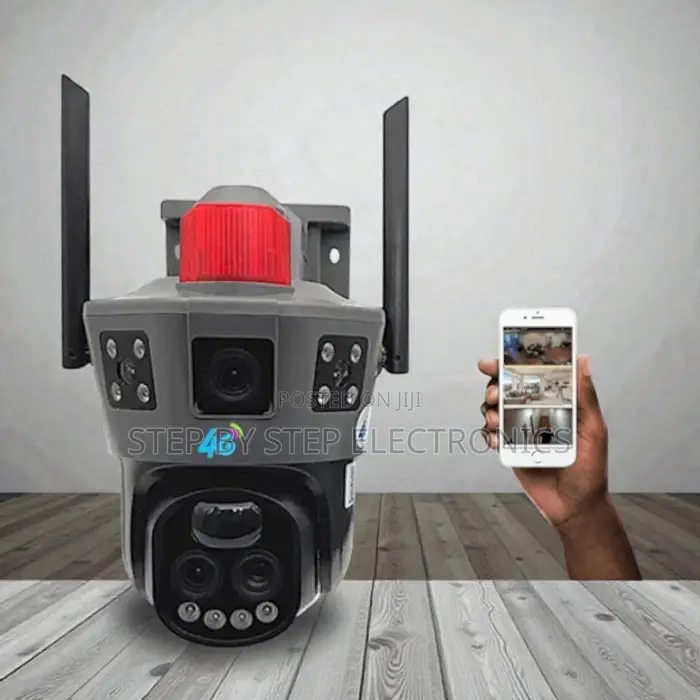 Easy Set Up Smart Dual Lens Loud Speaker Siren Electric Camera