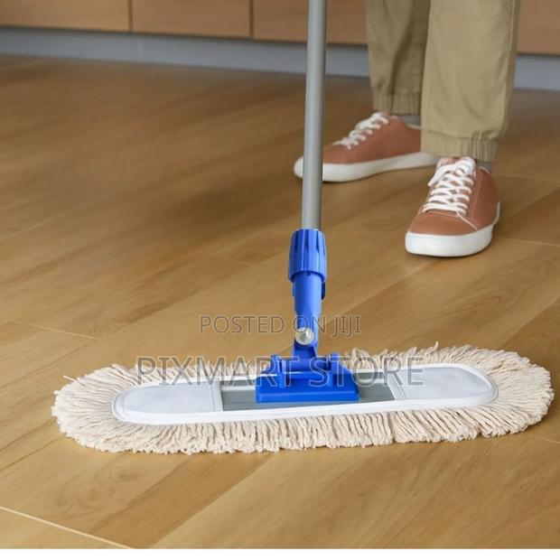 L9fh 24′′ Teepee Dry Mop With Handle – Wide Floor Duster - main view