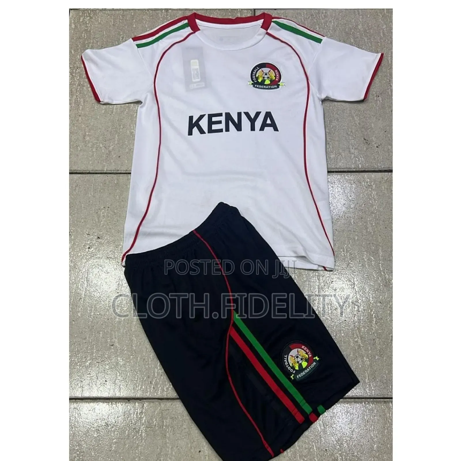 Kenya Kids Jersey ( White)