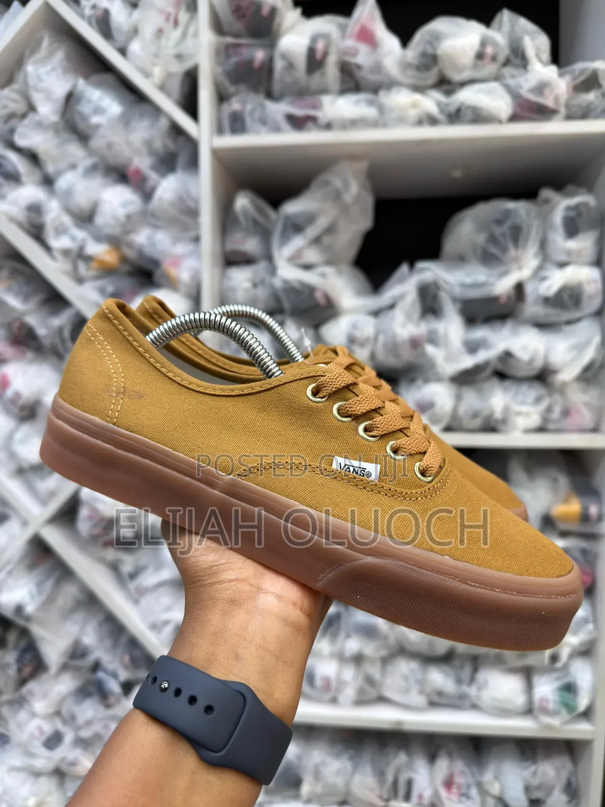 All Brown Plain Color Vans