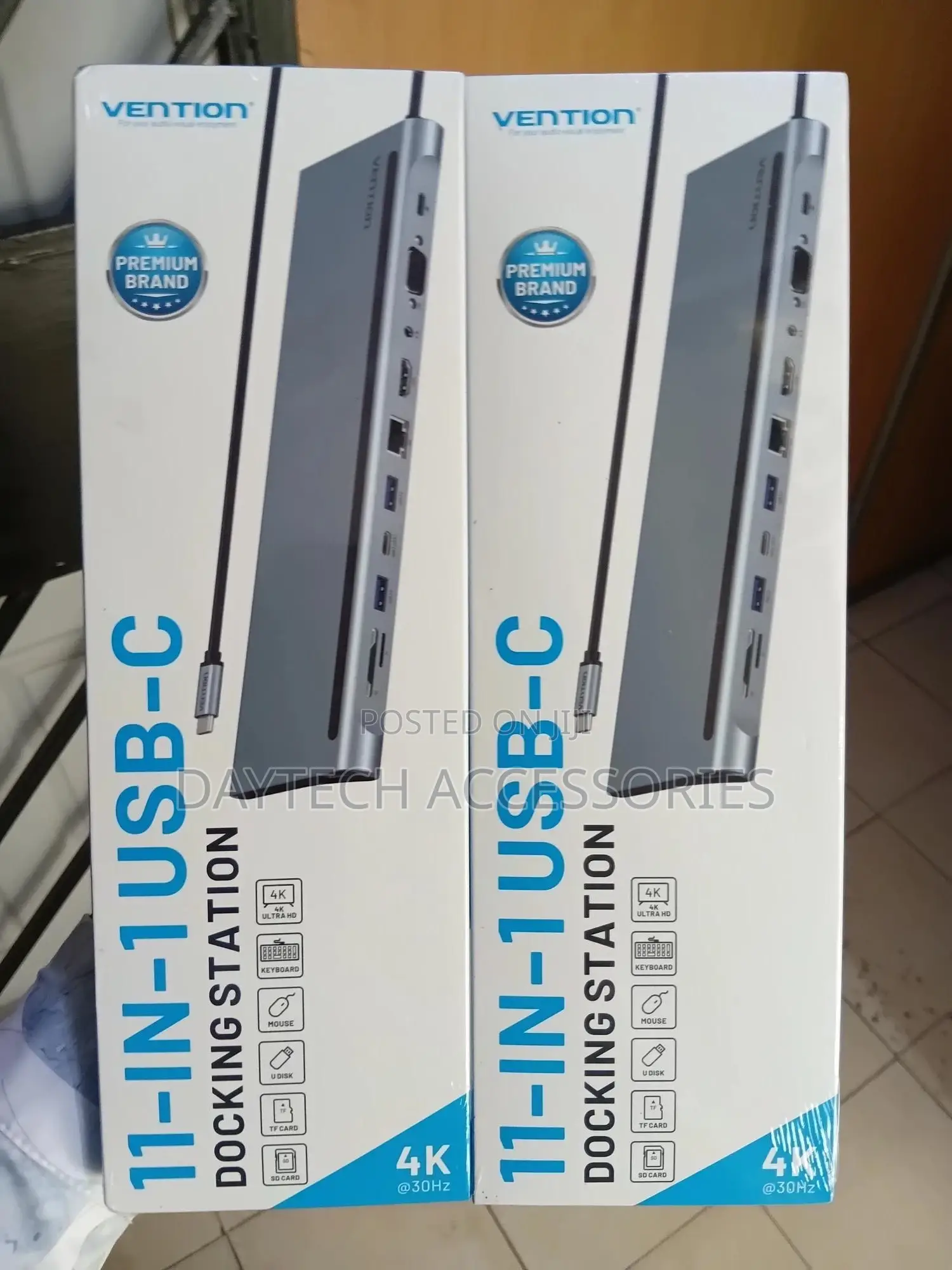 Vention Usb-C Multi- Functional 11 in 1 Docking Station Hub Adapter