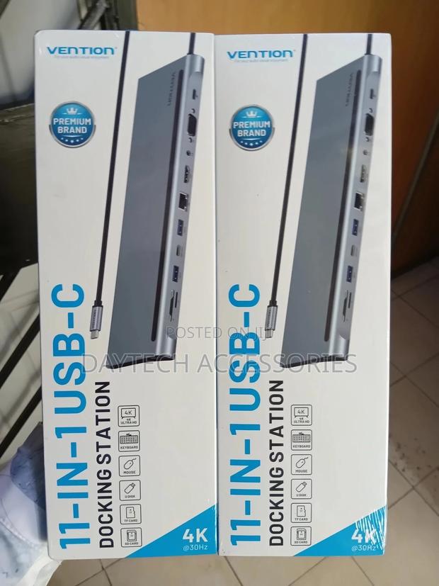 Vention Usb-C Multi- Functional 11 in 1 Docking Station Hub Adapter - thumbnail 3