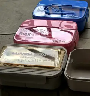 Multi-Compartment Plastic Bento Lunch Boxes.: