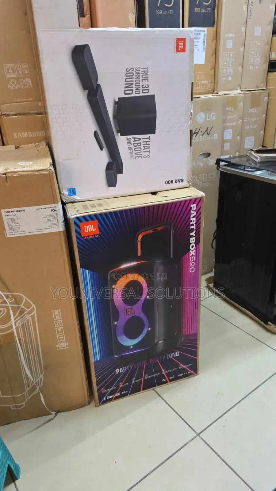Party Box 520 JBL Bar800.