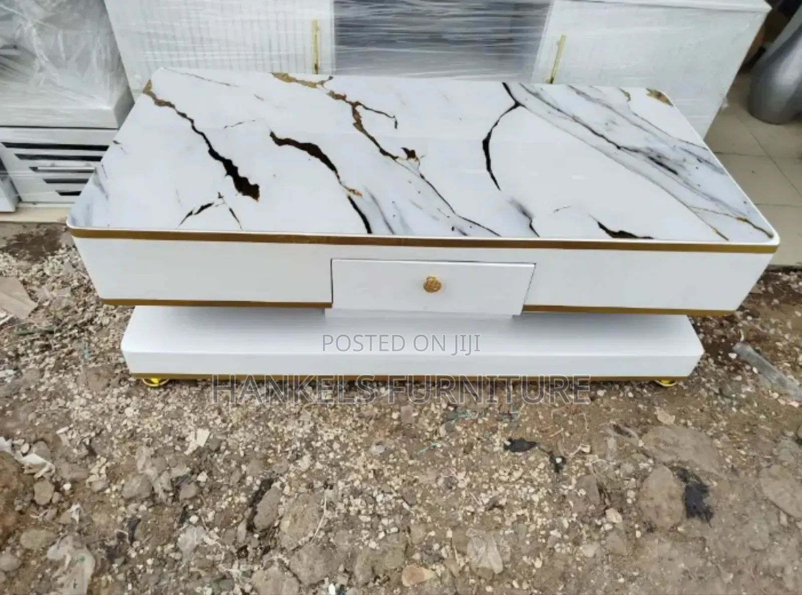 Sleek Marble Coffee Table – Perfect Modern Living Space